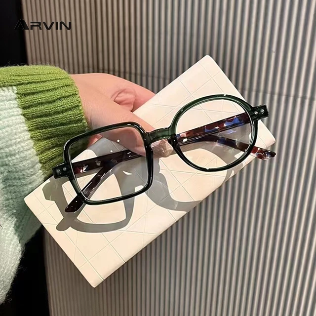 Retro Asymmetrical Square Round Glasses Frame Women Clear Lens Optical Prescription Man Women s Decorative
